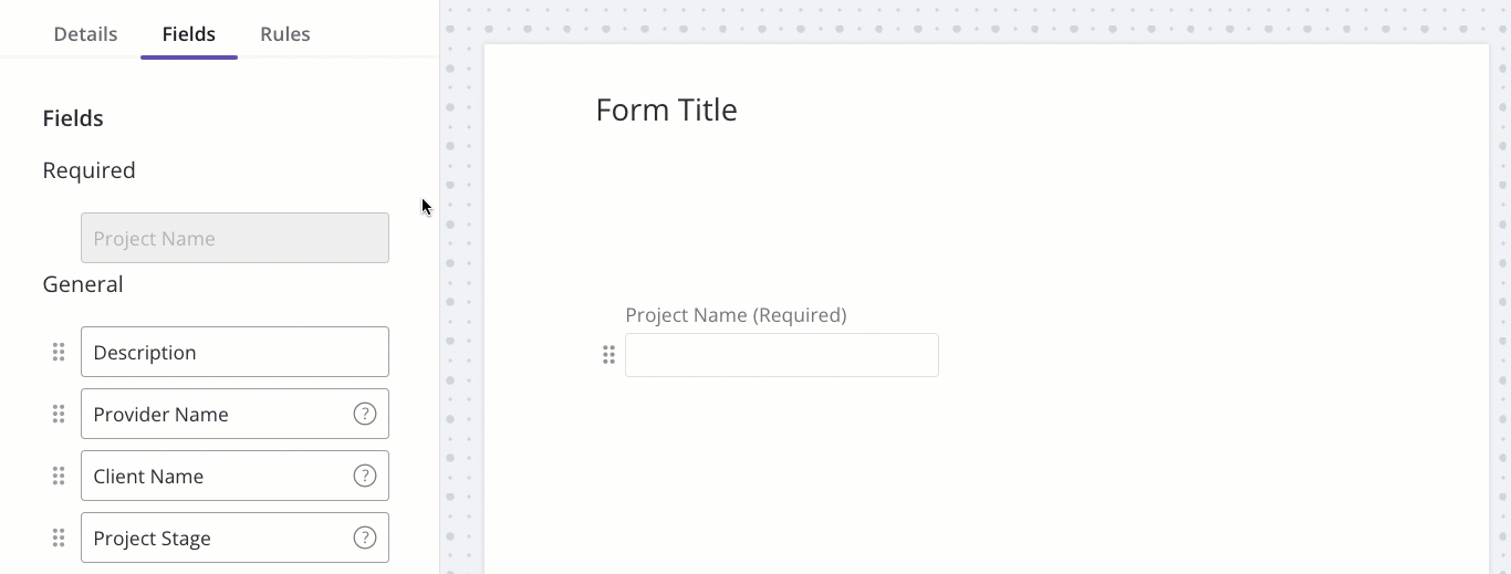 Adding a field to a form